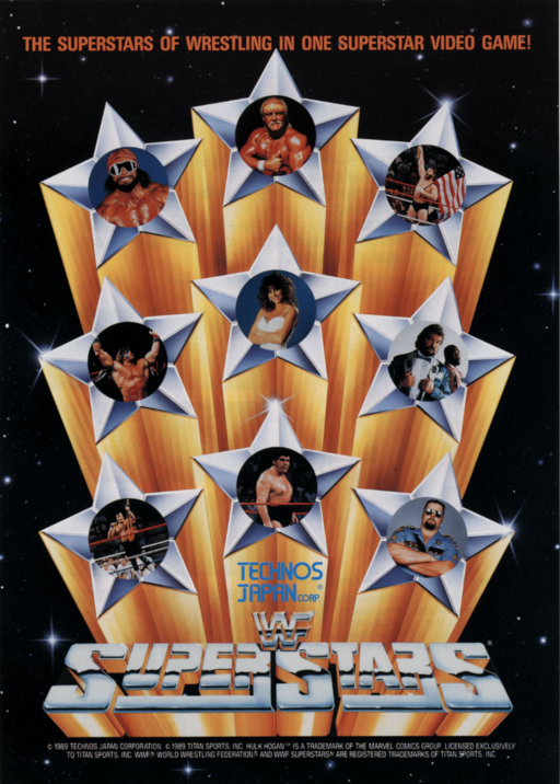 WWF Superstars (Japan) Arcade Game Cover
